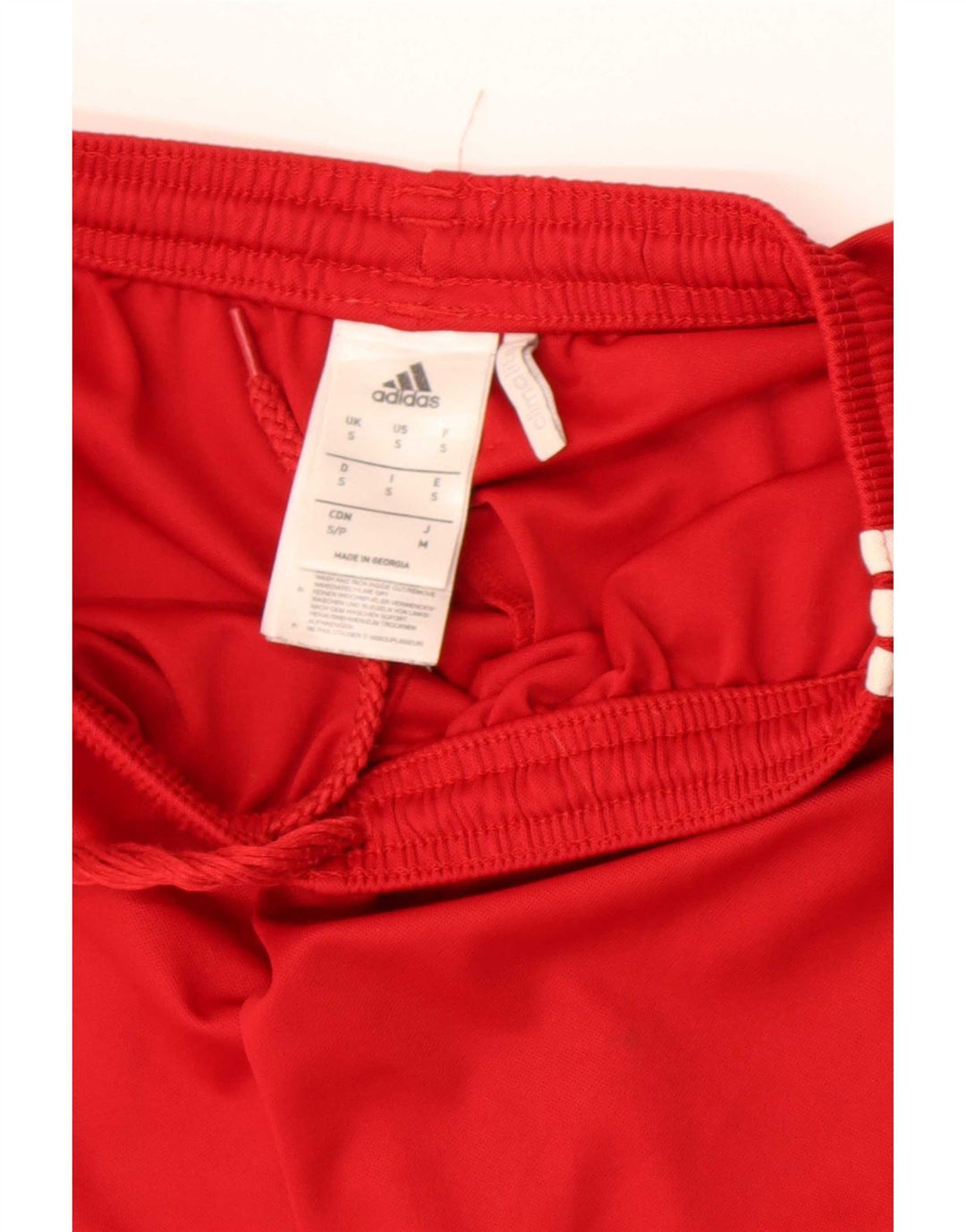 Męskie spodenki sportowe Adidas Climalite, małe, czerwone, poliestrowe