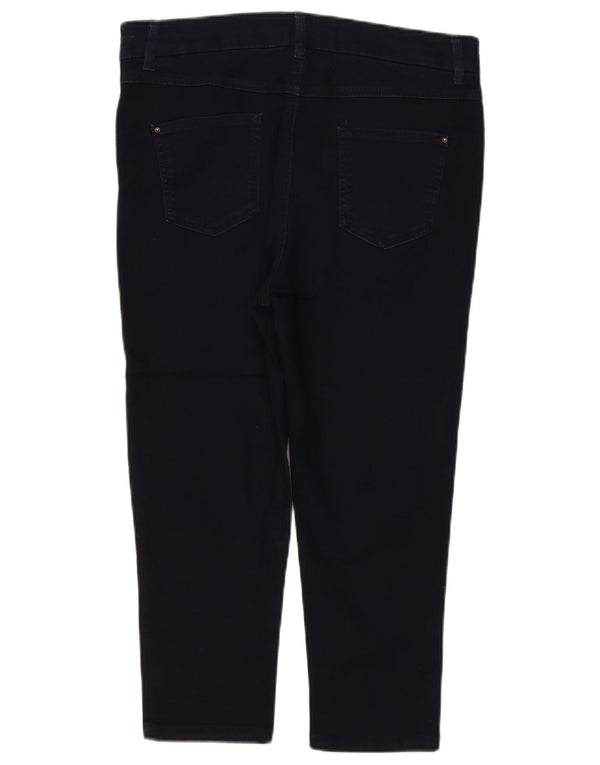 Marks & Spencer Damskie Krótkie Jeansy UK 16 Duże W34 L22 Granatowe