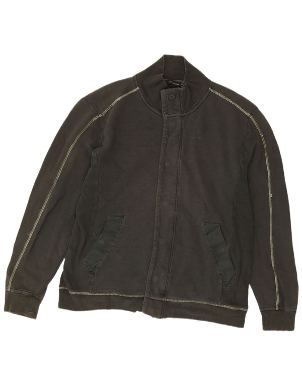 Męska kurtka dresowa Calvin Klein Jeans z grafiką, 2XL, bawełna khaki