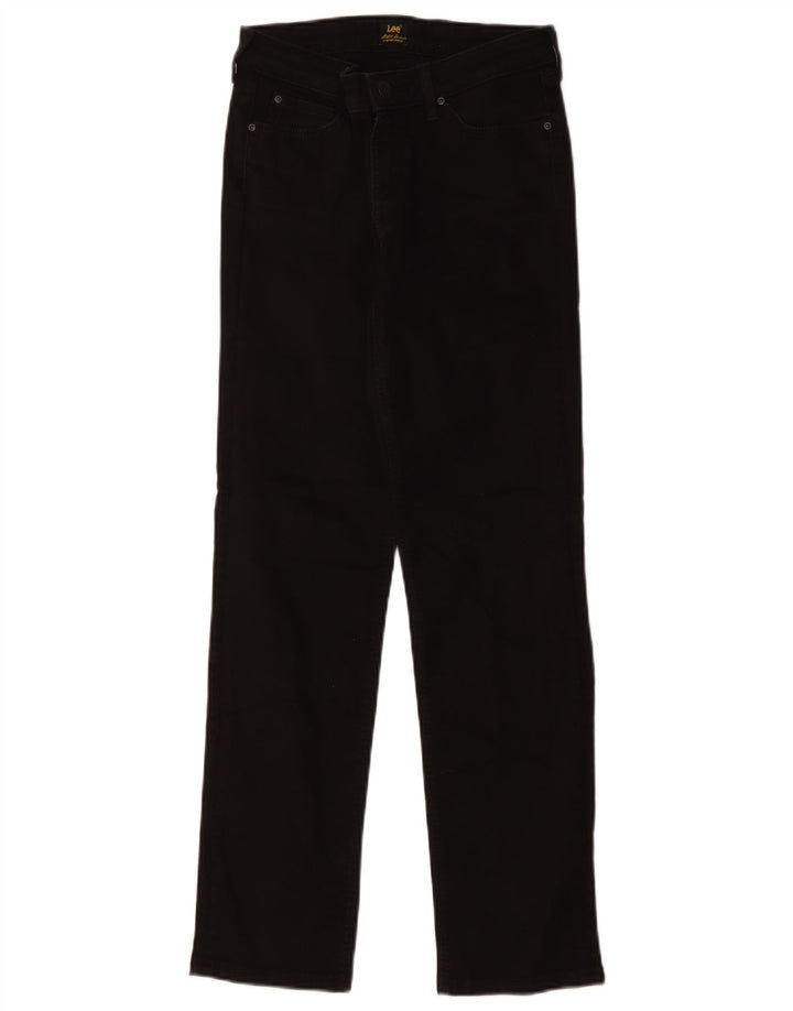 Damskie jeansy Lee Marion Straight W29 L28 Czarne bawełniane