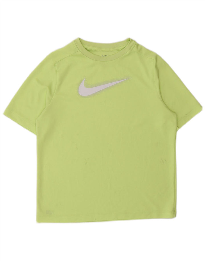 Chłopięcy T-shirt z grafiką Nike Dri Fit 13-14 lat XL Zielony