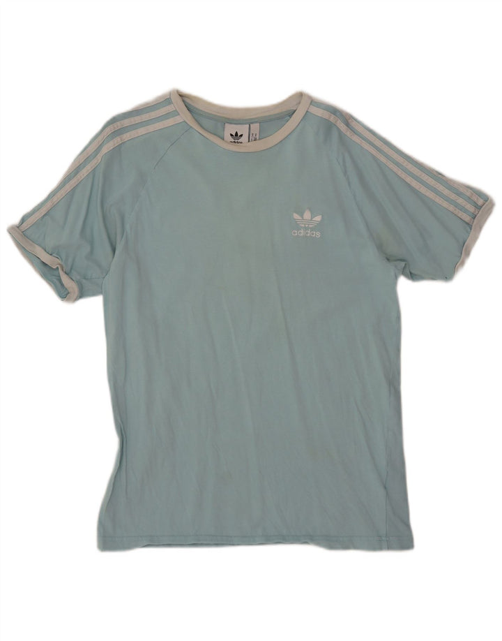 T-shirt męski ADIDAS Top, średni niebieski, bawełniany