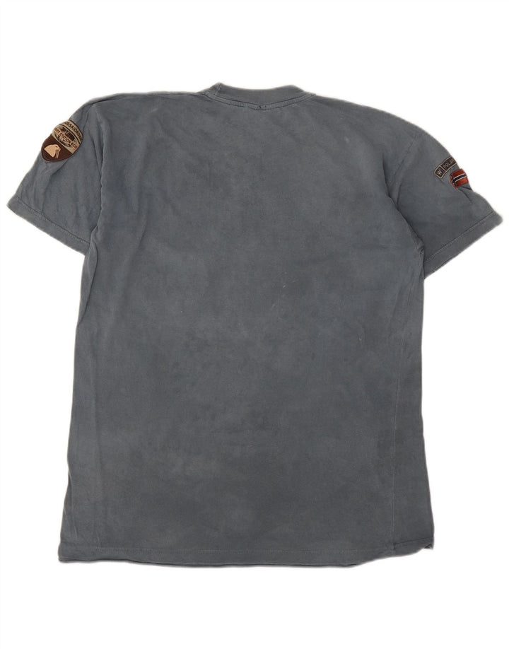 T-shirt męski Napapijri, średni niebieski