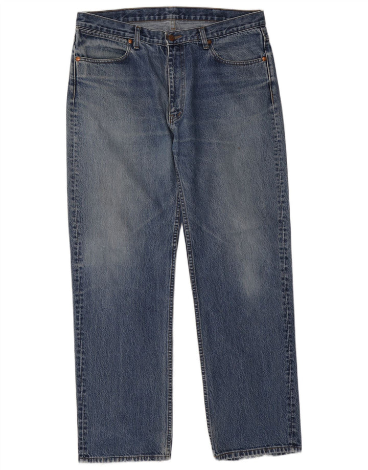 WRANGLER Mens Straight Jeans W38 L30 Blue