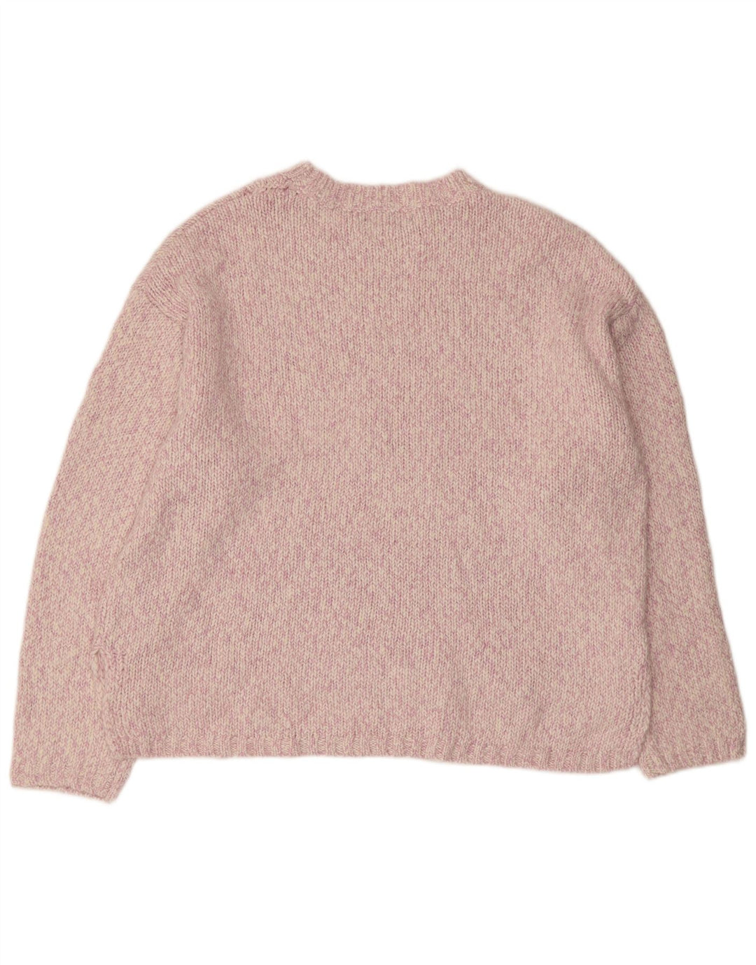 MARKS & SPENCER Damski sweter z okrągłym dekoltem, UK 18 XL, różowy, nakrapiany