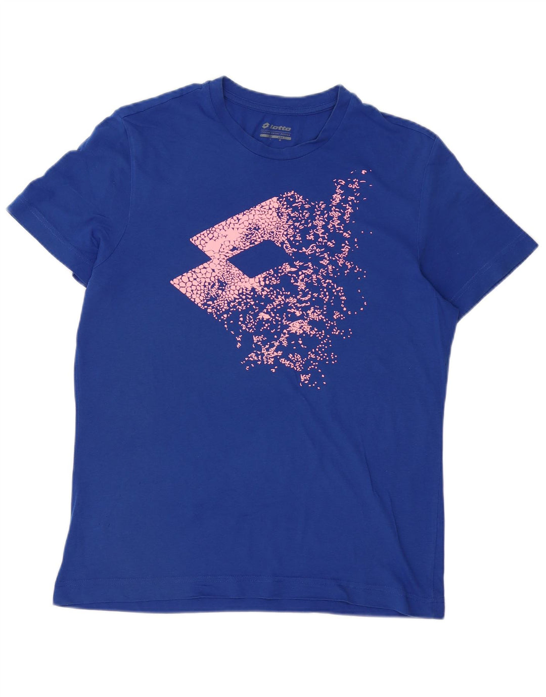 Męska koszulka z grafiką Lotto, duża, niebieska, bawełniana