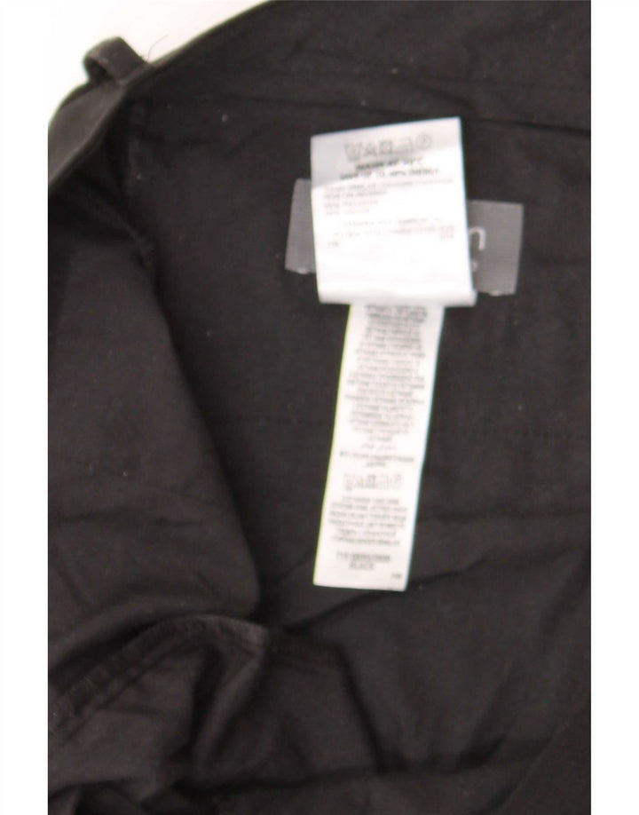 Marks & Spencer Męskie proste spodnie garniturowe W39 L31 Czarny poliester