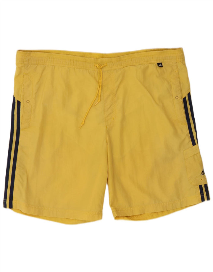 Męskie spodenki kąpielowe Adidas Cargo, duże, żółte, nylonowe