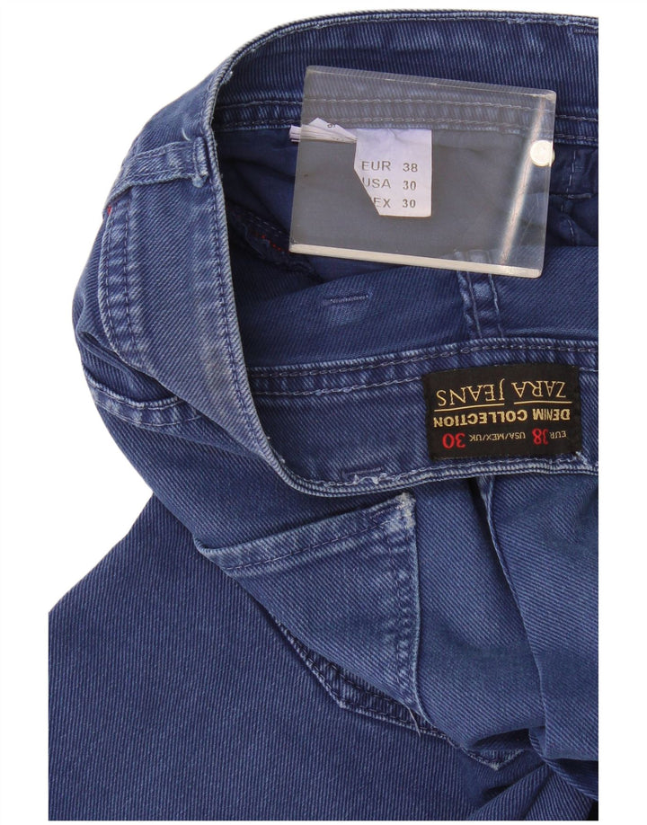 Męskie spodenki jeansowe Zara EU 38 Small W30 granatowe