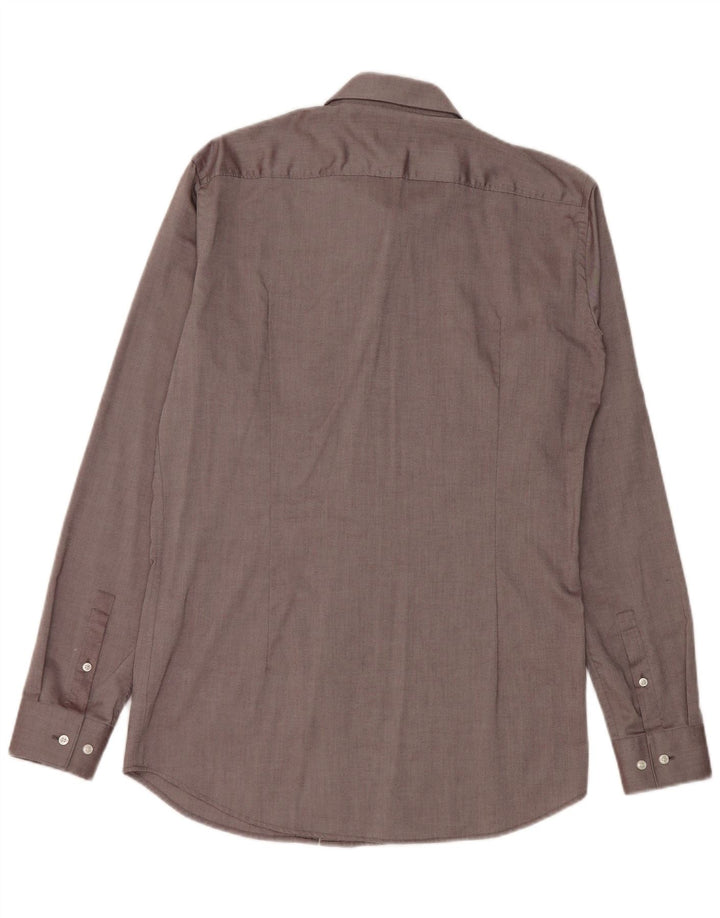 Koszula męska Hugo Boss Extra Slim Fit, rozmiar 40 15 1/2, średnia szara bawełna