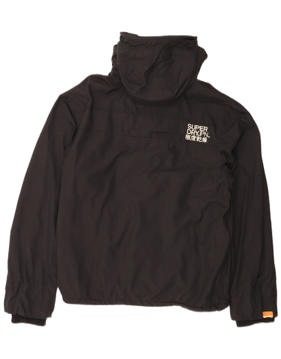 SUPERDRY Damska kurtka wiatrówka z kapturem The Windcheater UK 20 2XL Czarna