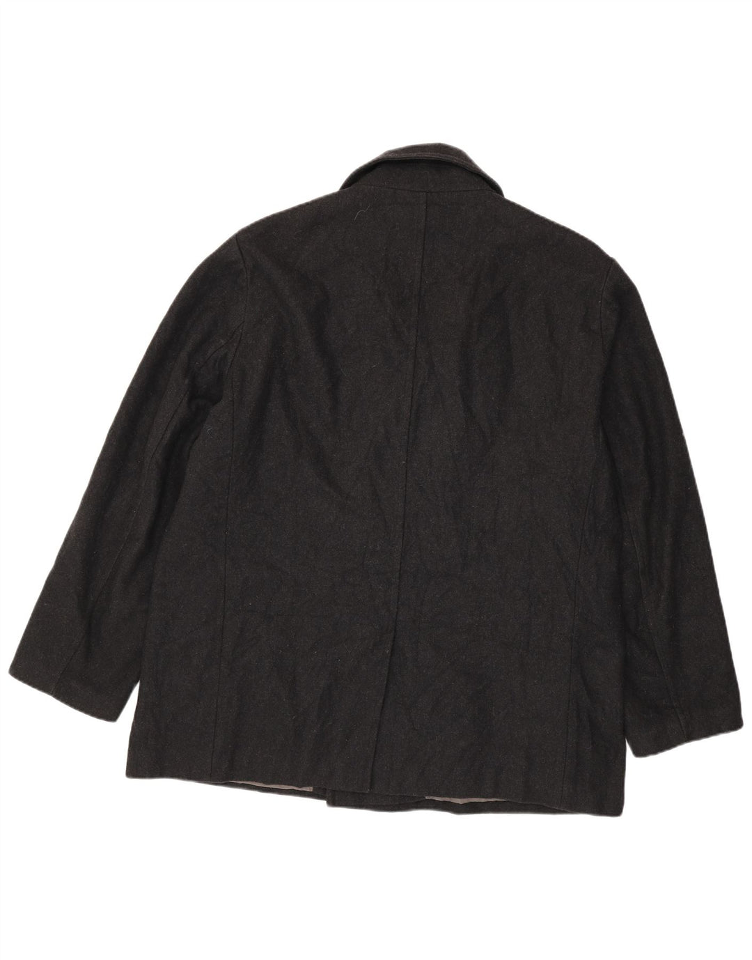 Płaszcz męski Calvin Klein Pea UK 42 XL, czarna wełna