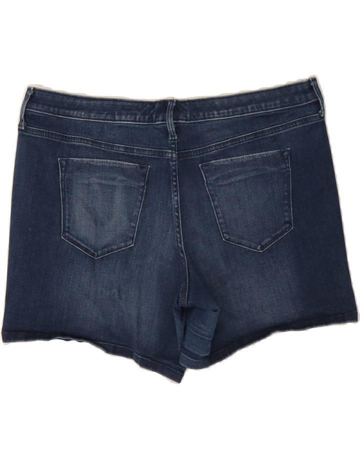 MOSSIMO Womens Mid Rise Denim Shorts W36 Large Navy Blue Vintage Mossimo and Second-Hand Mossimo from Messina Hembry 