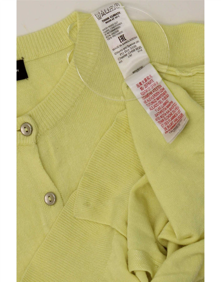 Sweter damski Marks & Spencer UK 12, średni żółty wiskoza