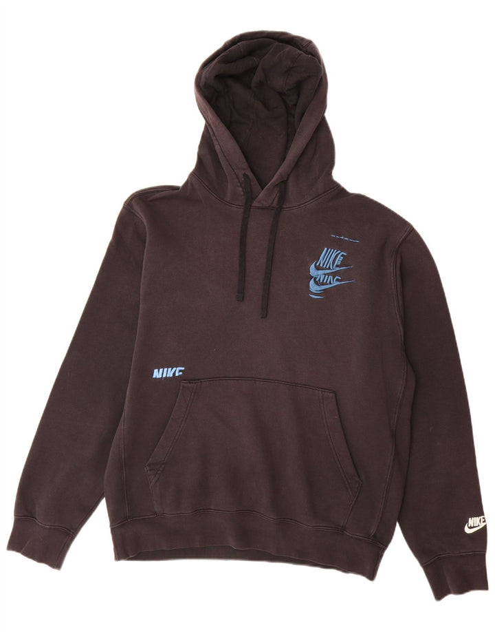 Męska bluza z kapturem Nike, średnia czarna, bawełniana