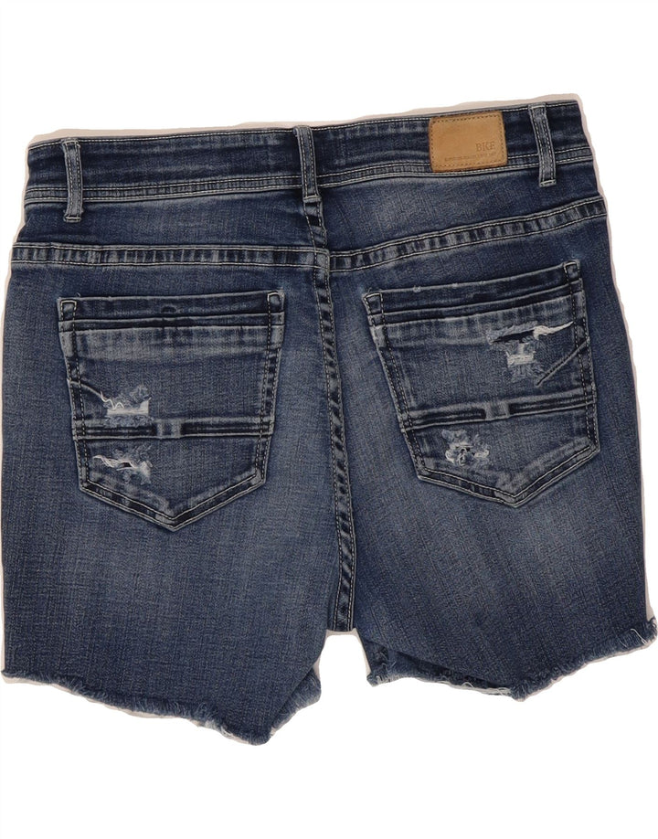 BKE Womens Distressed Denim Shorts W29 Medium  Navy Blue Cotton Vintage BKE and Second-Hand BKE from Messina Hembry 