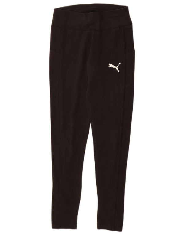 Damskie legginsy PUMA UK 8 Small, czarne, bawełniane