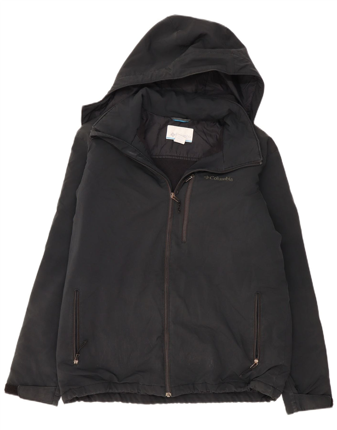 Męska kurtka wiatrówka z kapturem COLUMBIA UK 42 XL Szary poliester