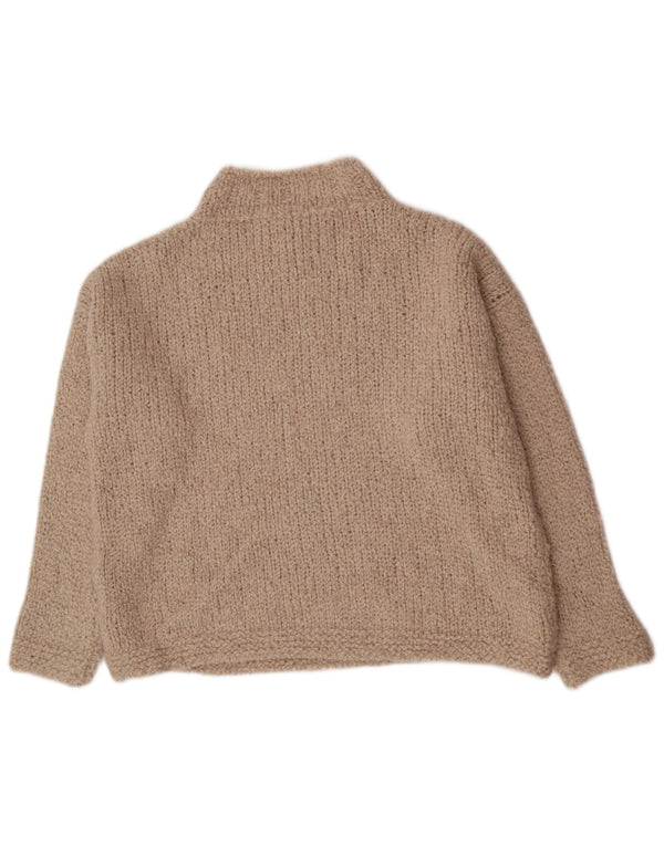 By Aylin Koenig Męski sweter oversize z golfem UK 6 XS Beżowy