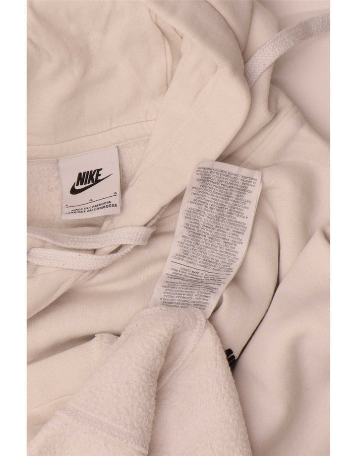 Męski sweter z kapturem Nike, duży, biały, bawełniany