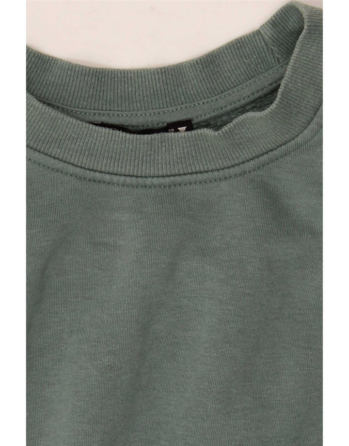 Damska bluza oversize Zara Crop UK 14, średnia, zielona bawełna