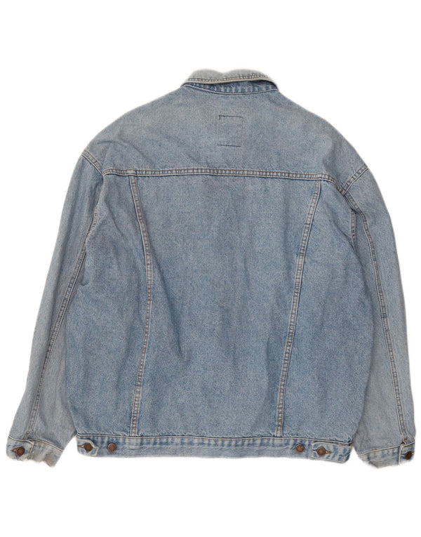 Męska kurtka dżinsowa CASSUCI UK 42 XL, niebieska, bawełniana