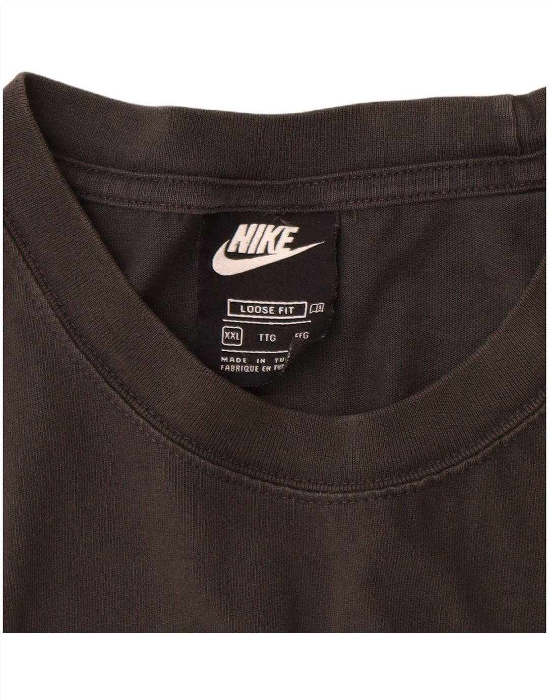 Męski T-shirt NIKE o luźnym kroju z grafiką, 2XL, czarna, bawełniana