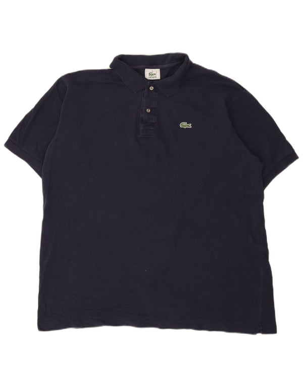 Lacoste Mens Polo Shirt Size 6 XL Navy Blue Cotton