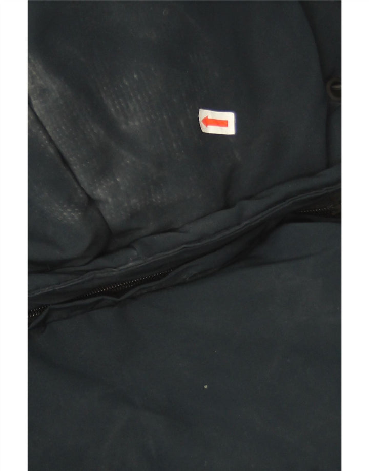 Damska kurtka oversize z kapturem i wyściełaną Superdry UK 8, mała, granatowa