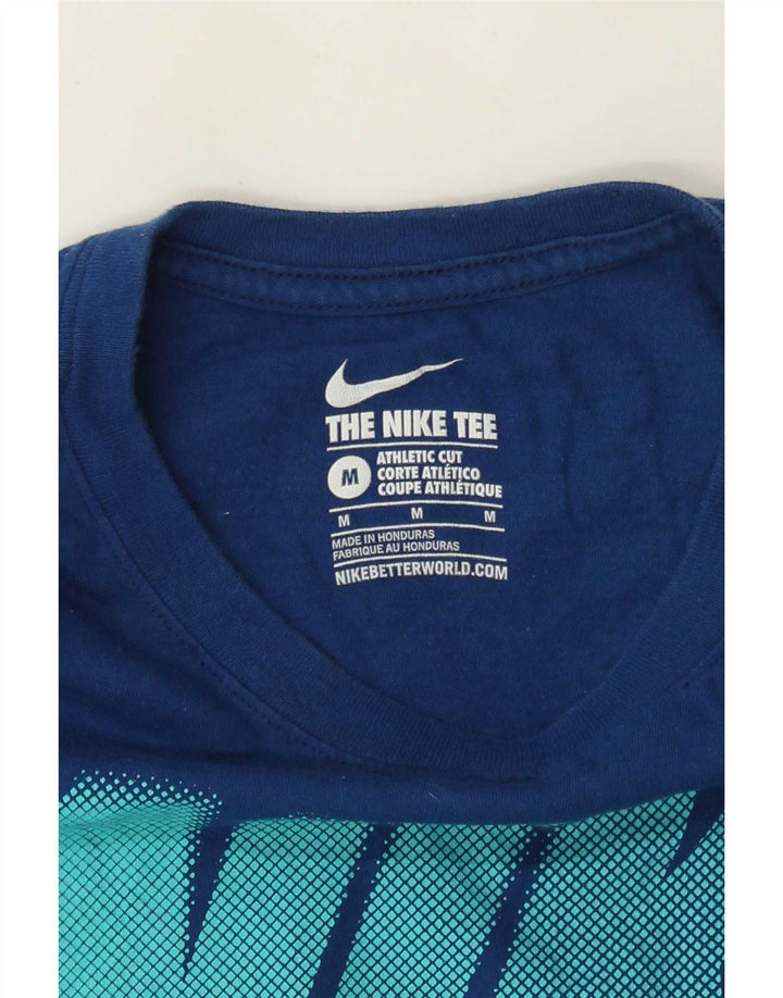Męski T-shirt Nike Athletic Cut Graphic Top, średni granatowy