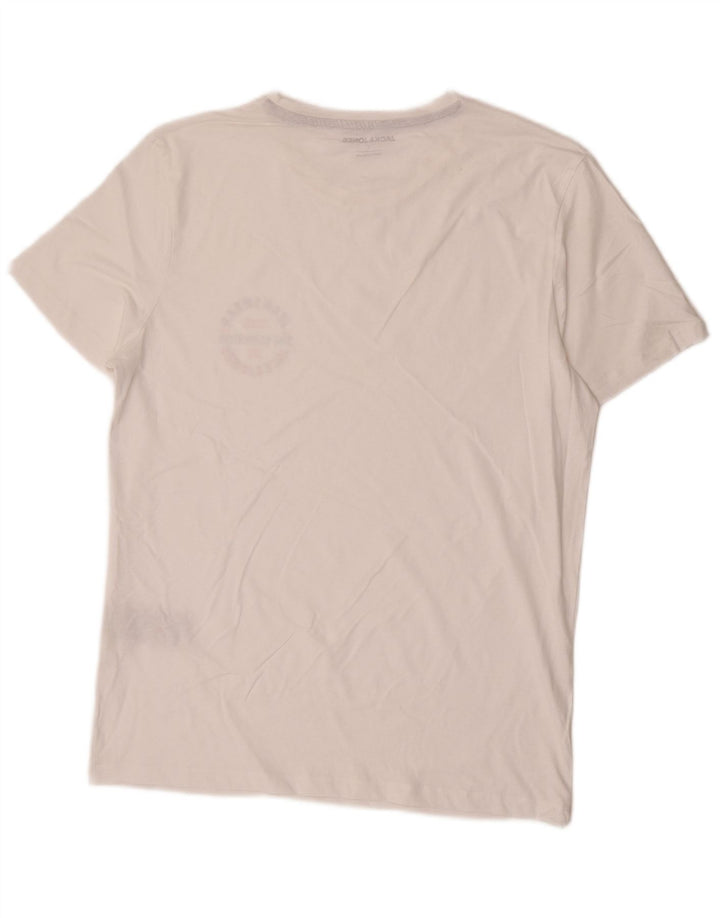 T-shirt męski Jack & Jones, duży, biały, bawełniany