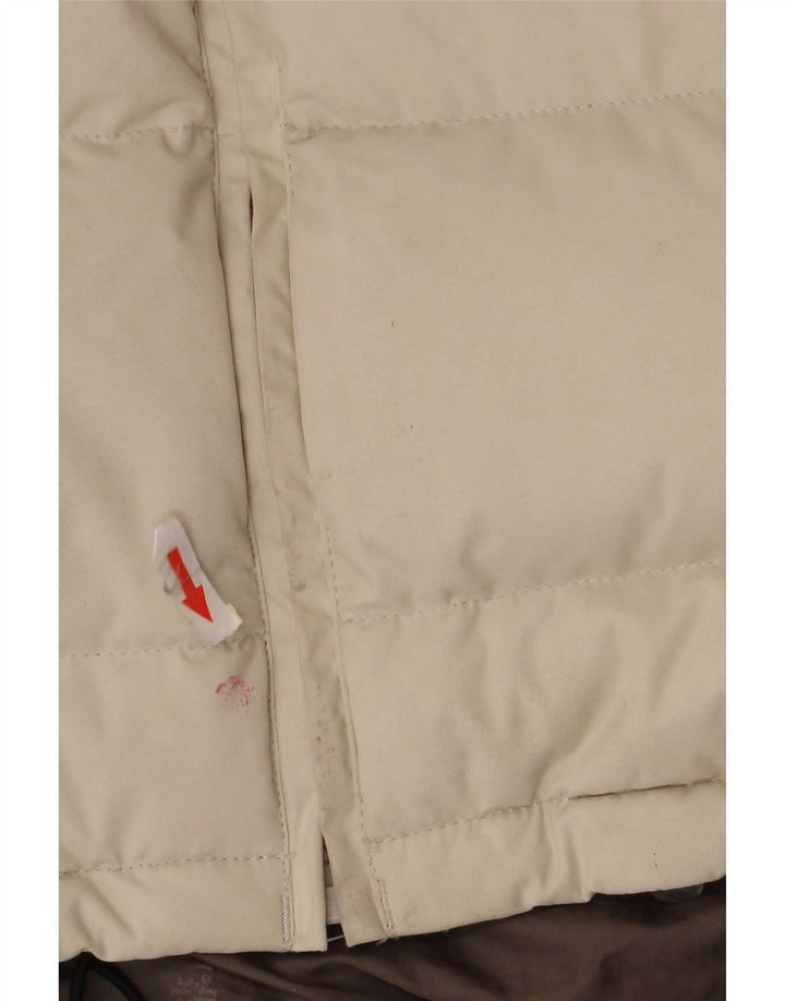 Damska ocieplana kurtka z kapturem Jack Wolfskin UK 10 Small Beżowy poliamid