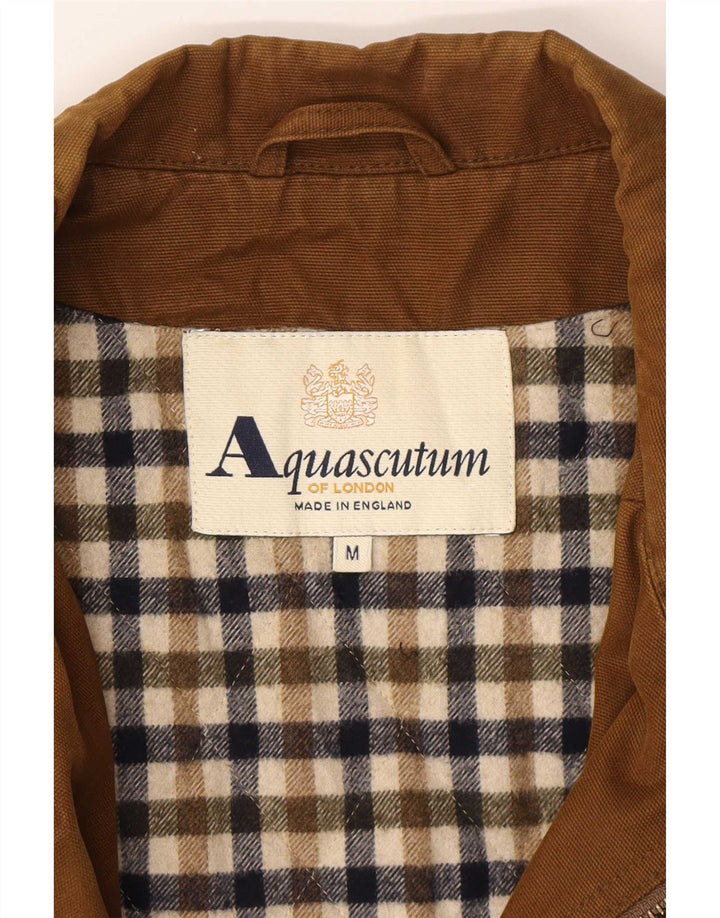 Męska kurtka użytkowa Aquascutum UK 38 Średniobrązowa bawełna