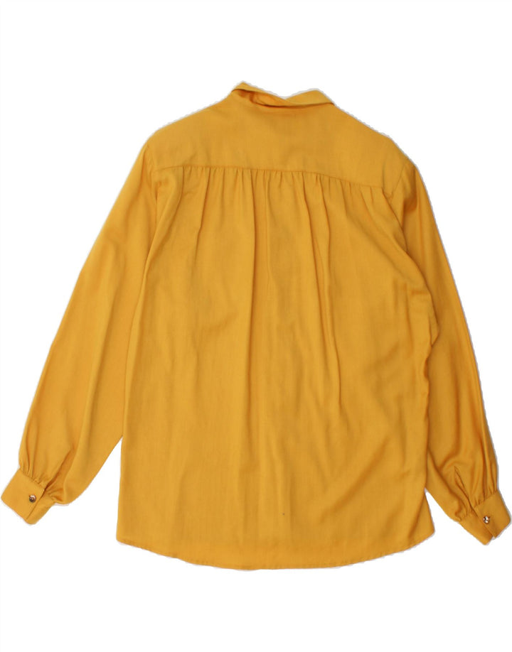 VINTAGE Womens Shirt IT 44 Medium Yellow Vintage Vintage and Second-Hand Vintage from Messina Hembry 