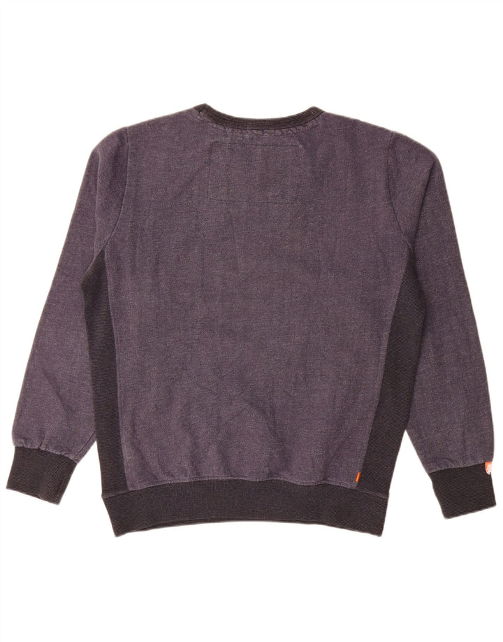 Męski sweter Superdry XL, szary, bawełniany z blokami kolorów