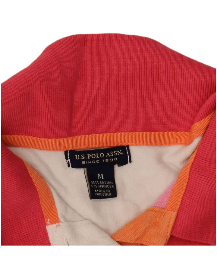 US POLO ASSN. Damska koszulka polo do rugby UK 12, średnia, wielokolorowa