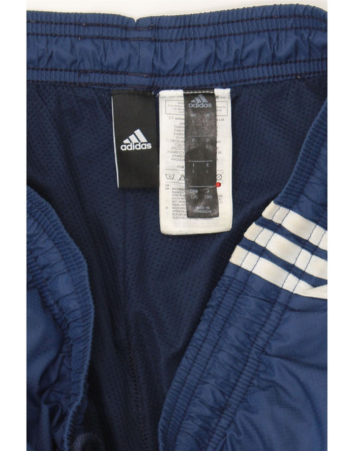ADIDAS Mens Tracksuit Trousers Large  Navy Blue Polyester Vintage Adidas and Second-Hand Adidas from Messina Hembry 