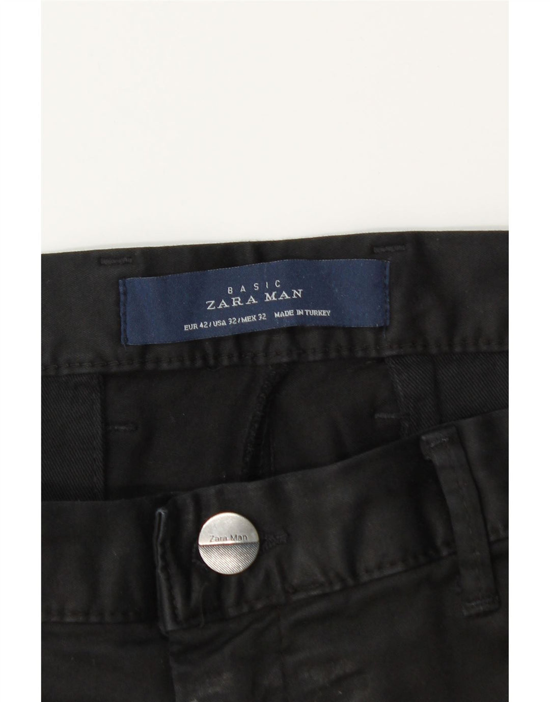 Męskie spodnie chino Zara EU 42 Large W32 L32 Black