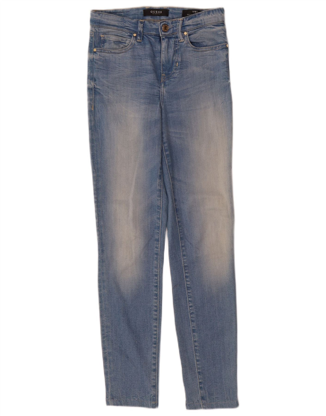 Guess Damskie Obcisłe Dżinsy W24 L27 Niebieskie