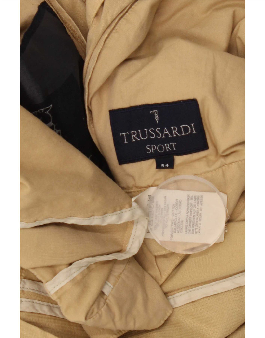 Męska kurtka bomberka Trussardi IT 54 2XL beżowa bawełna