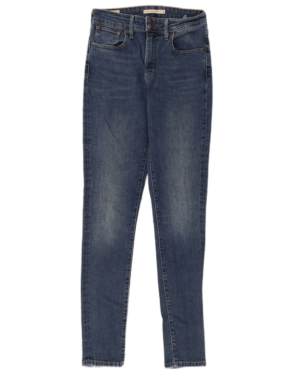 Damskie jeansy Levi's 721 z wysokim stanem W28 L32 Niebieska bawełna