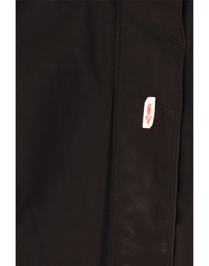 Damska kurtka parka z kapturem Zara UK 18 XL, czarny poliester