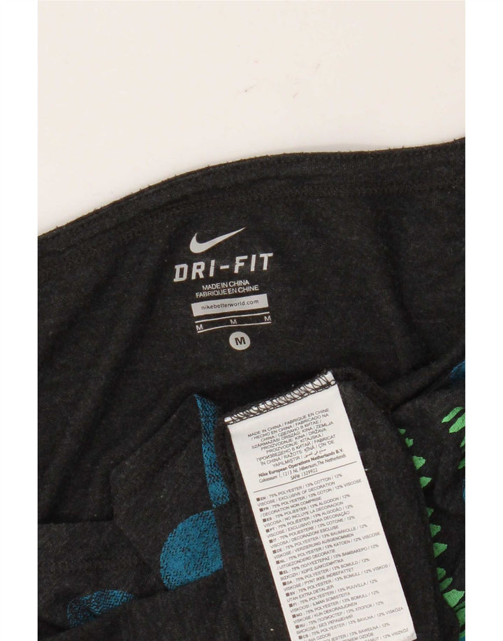 Damska kamizelka Nike Dri Fit Graphic Top UK 14 Średni szary poliester w kropki