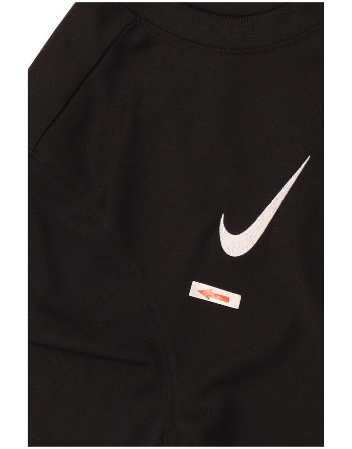 Męski T-shirt Nike Dri Fit Slim Top, mały, czarny poliester