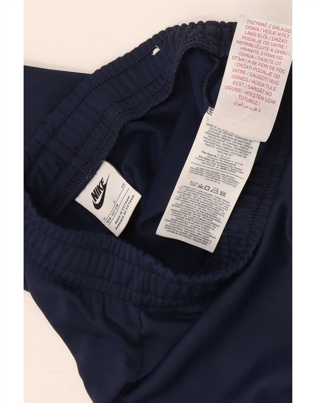 Chłopięce spodnie dresowe Nike 8-9 lat, małe, granatowe, poliestrowe