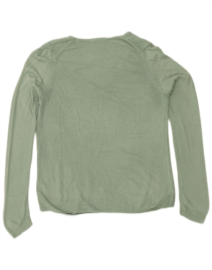 Marks & Spencer Damski sweter z dekoltem w kształcie litery V, UK 12, średni zielony