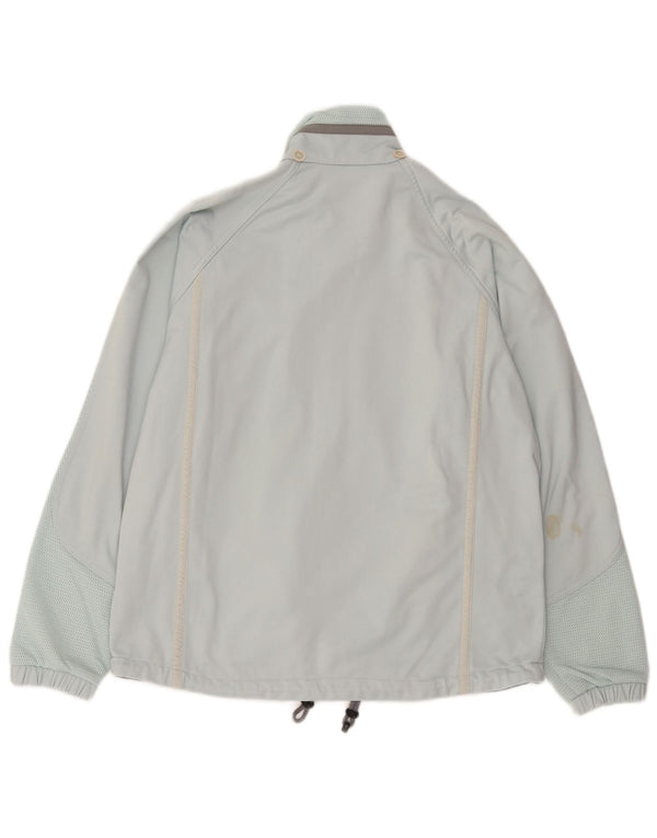 Diadora Womens Tracksuit Top Jacket UK 36 Small Blue Polyester