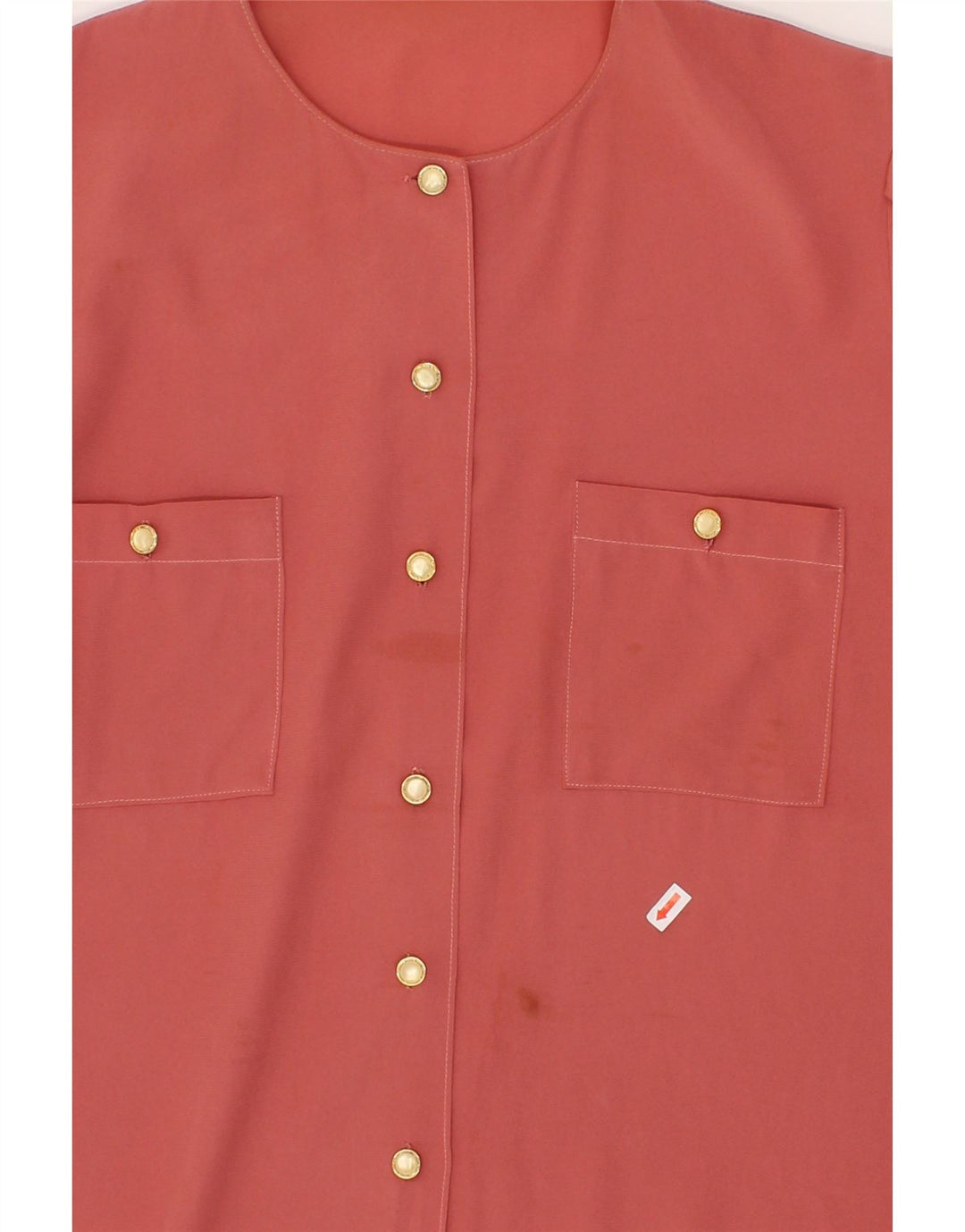 VINTAGE Womens Shirt Blouse UK 20 2XL Red Vintage Vintage and Second-Hand Vintage from Messina Hembry 