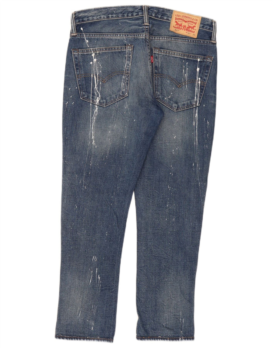 Damskie jeansy Levi's 527 w trudnej sytuacji W32 L28 Niebieska bawełna