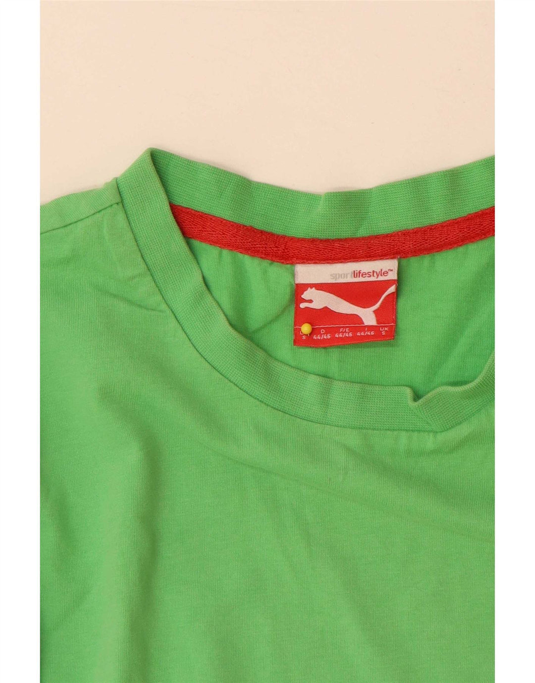 T-shirt męski Puma Top, mały, zielony, bawełniany
